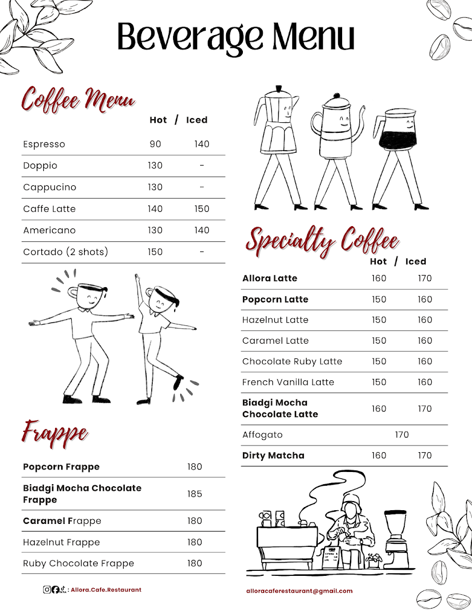 Allora Café & Restaurant Photo Menu 7
