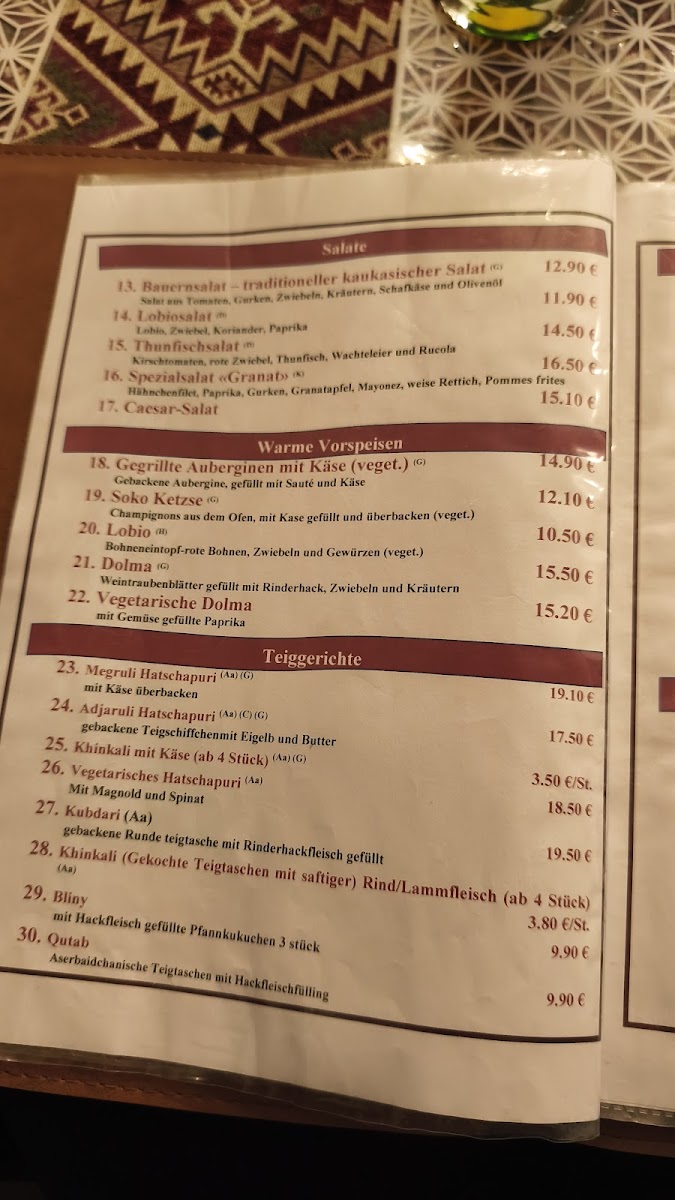 Granat Restaurant am Weißensee Photo Menu 4