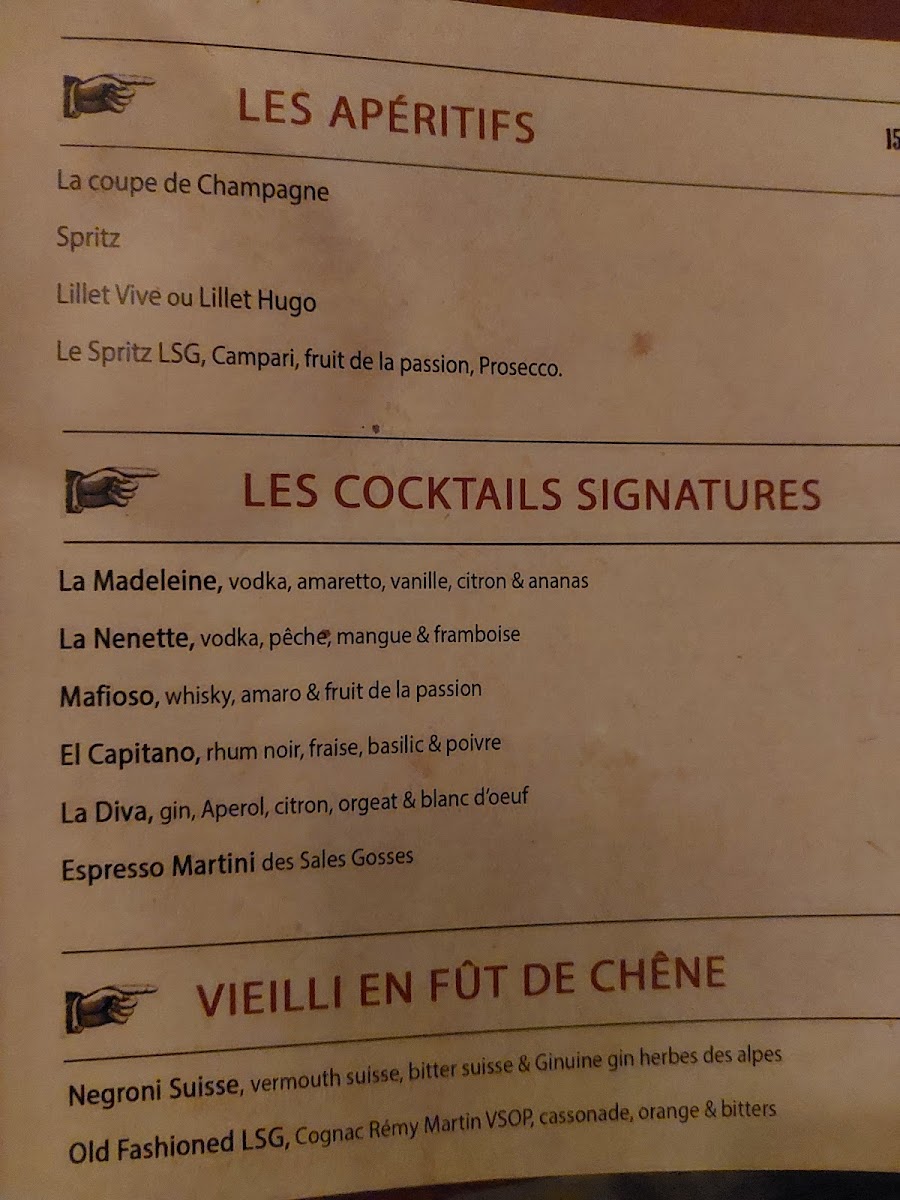 Les Sales Gosses Photo Menu 3