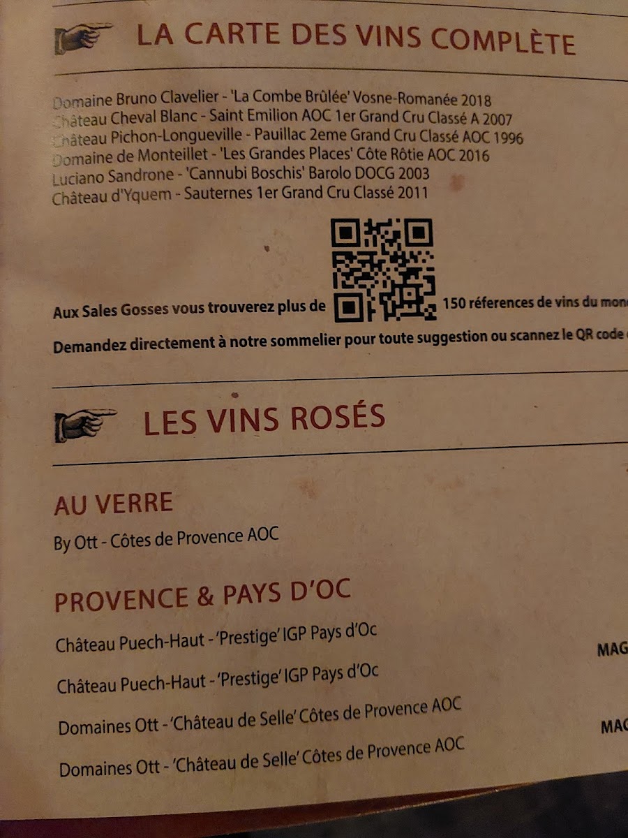 Les Sales Gosses Photo Menu 9
