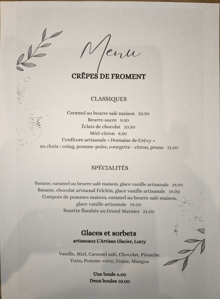 Sarrasin crêperie Bretonne Photo Menu 6