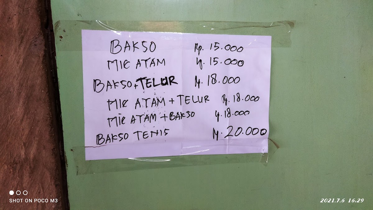 MIE AYAM & BAKSO MBAK MEGA ASLI WONG SOLO Photo Menu 2