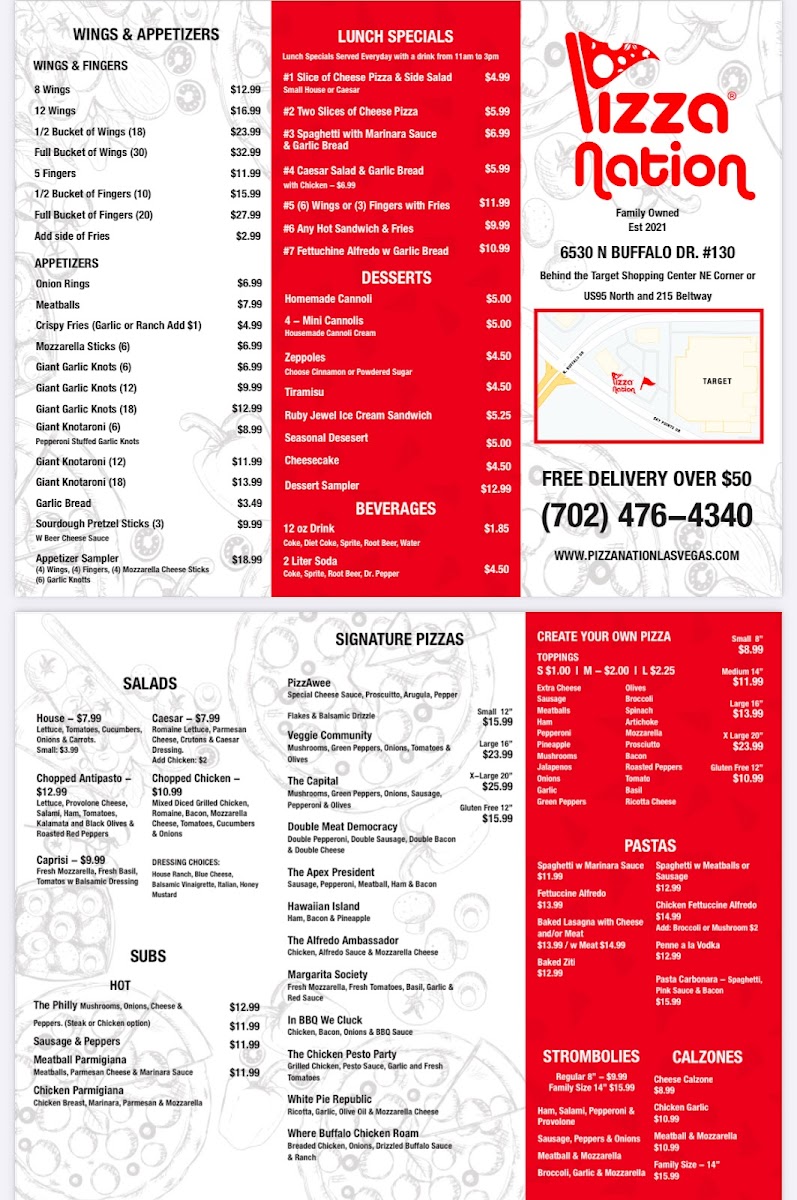 Pizza Nation Photo Menu 1