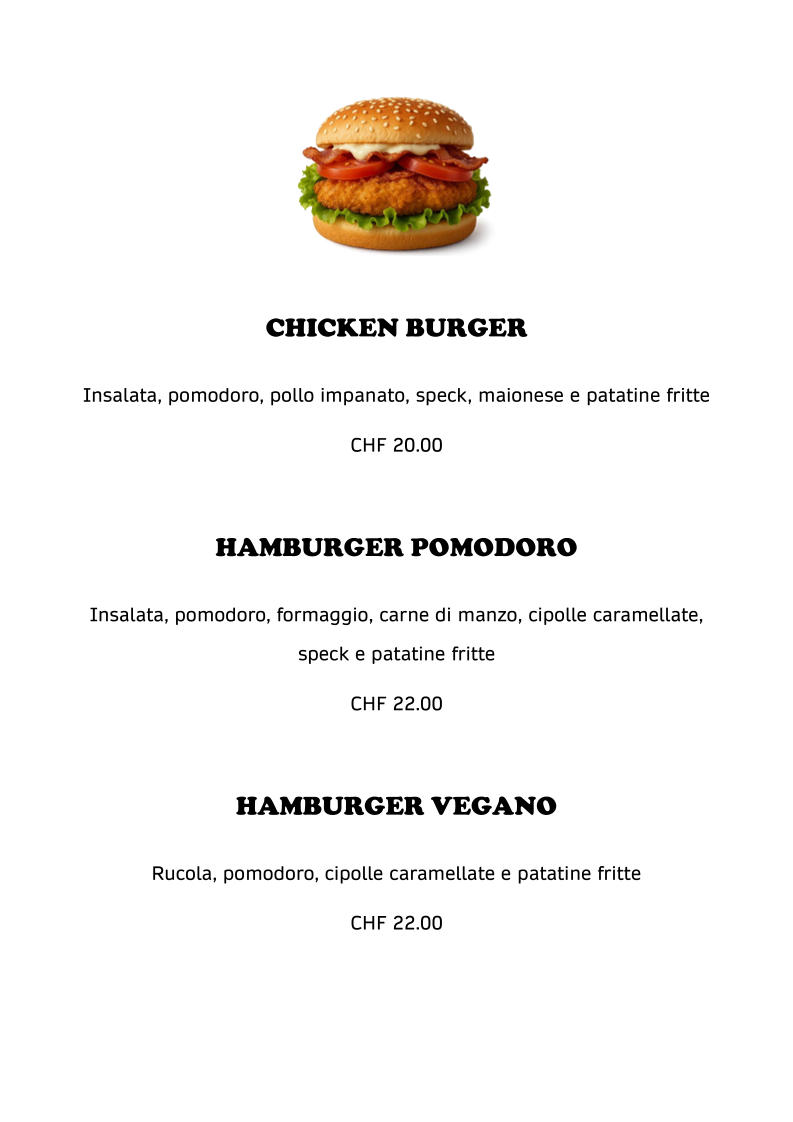 Ristorante Pizzeria Pomodoro Photo Menu 1