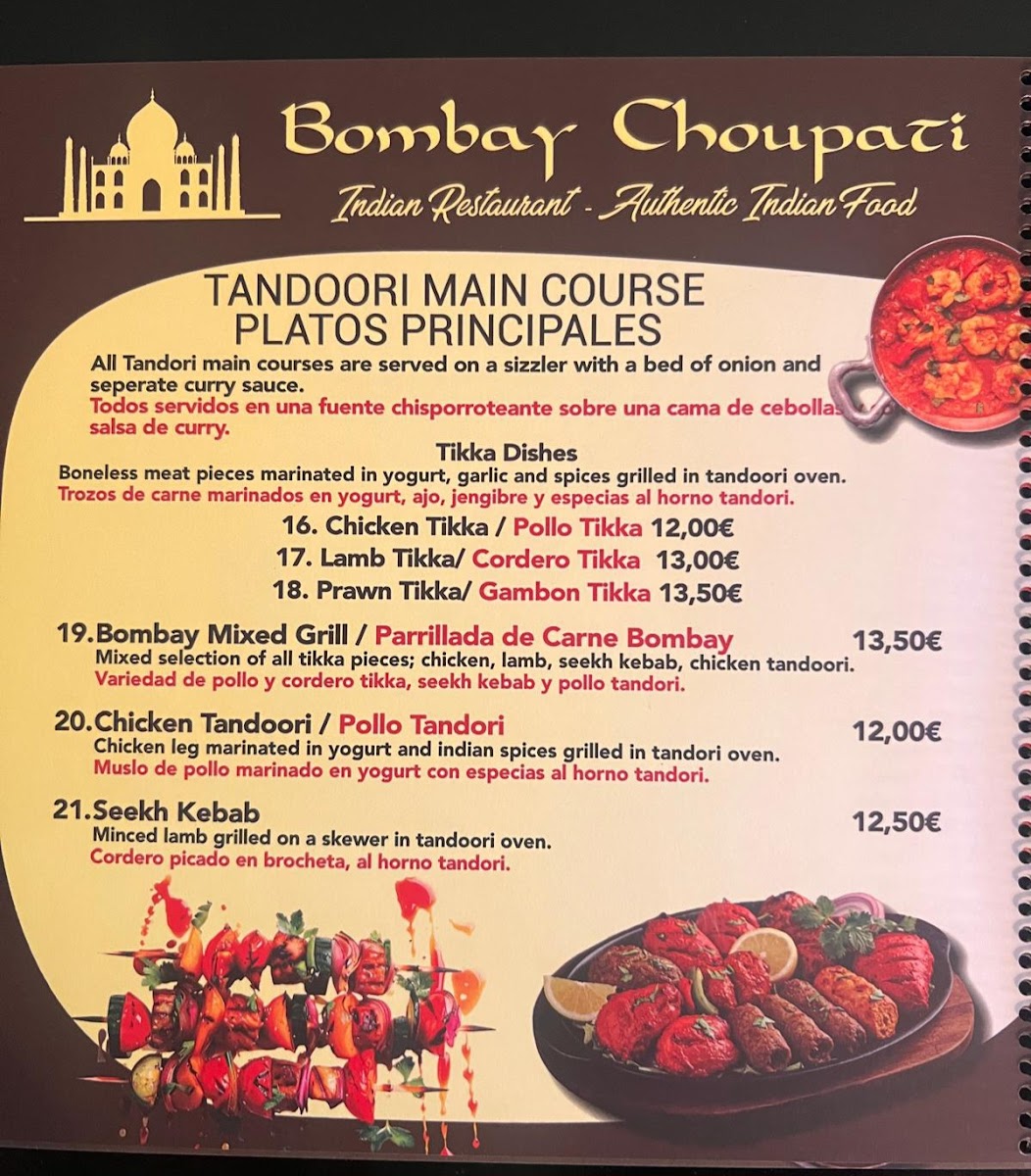 Restaurante Indio Bombay Choupati Photo Menu 7
