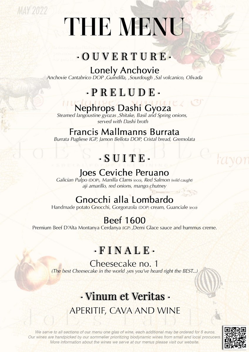 JoEs TaBLe • Social Fine Dining • Photo Menu 4