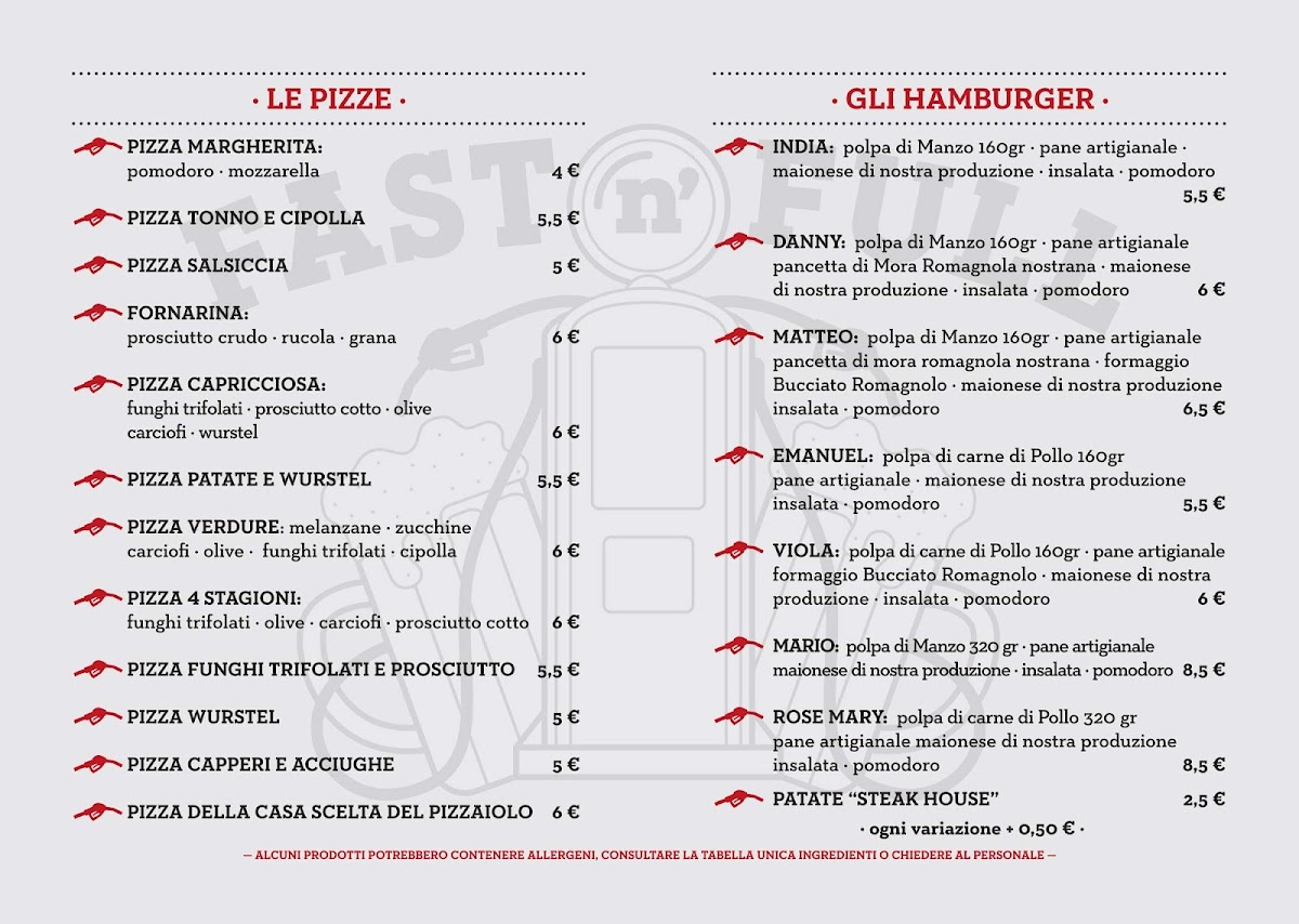 Fast N Full Photo Menu 1