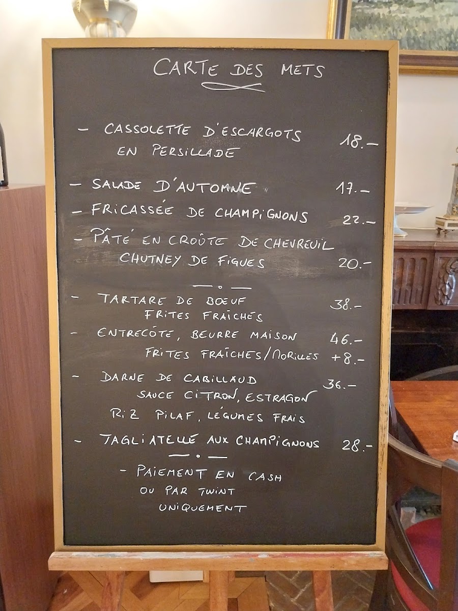 Restaurant La Coudre Photo Menu 1