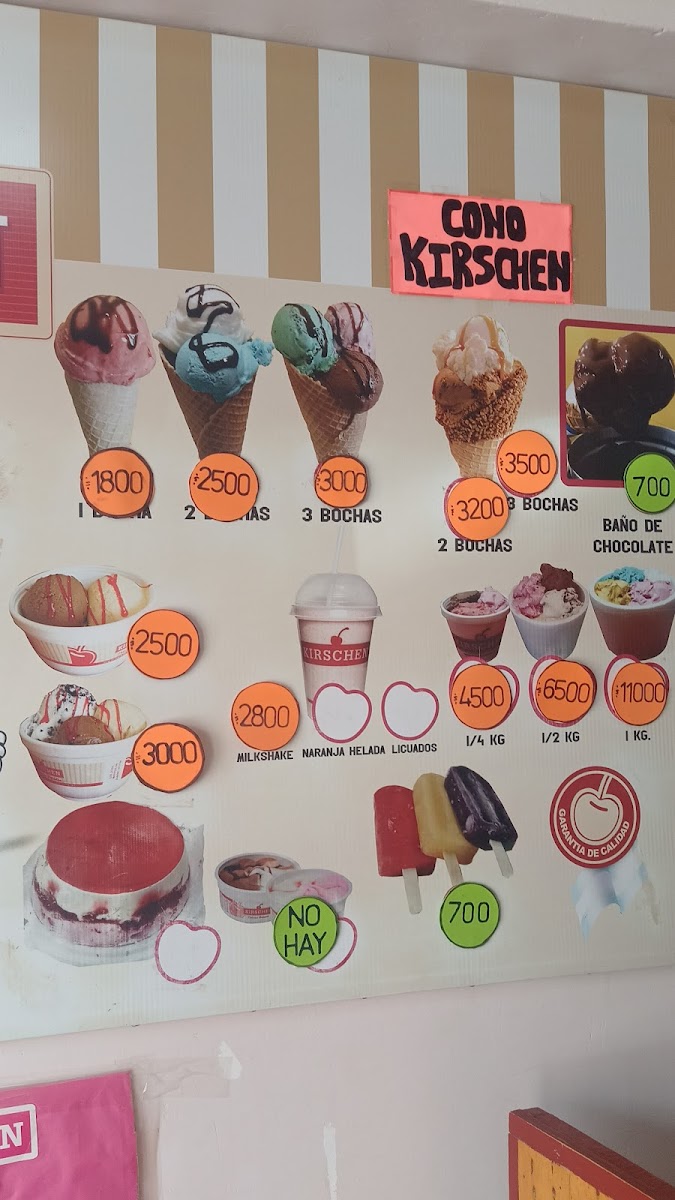 Helados Kirschen Photo Menu 2