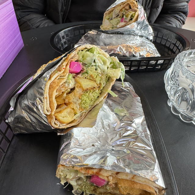 Falafel Spicy Potato Wraps