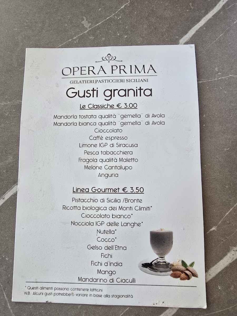 Opera Prima (2) Photo Menu 1