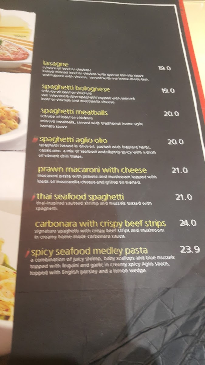 Secret Recipe Baling Photo Menu 6