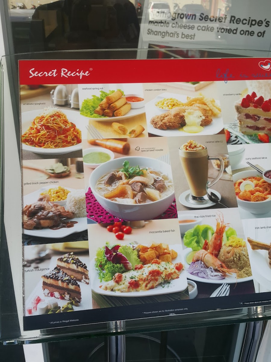 Secret Recipe Baling Photo Menu 9