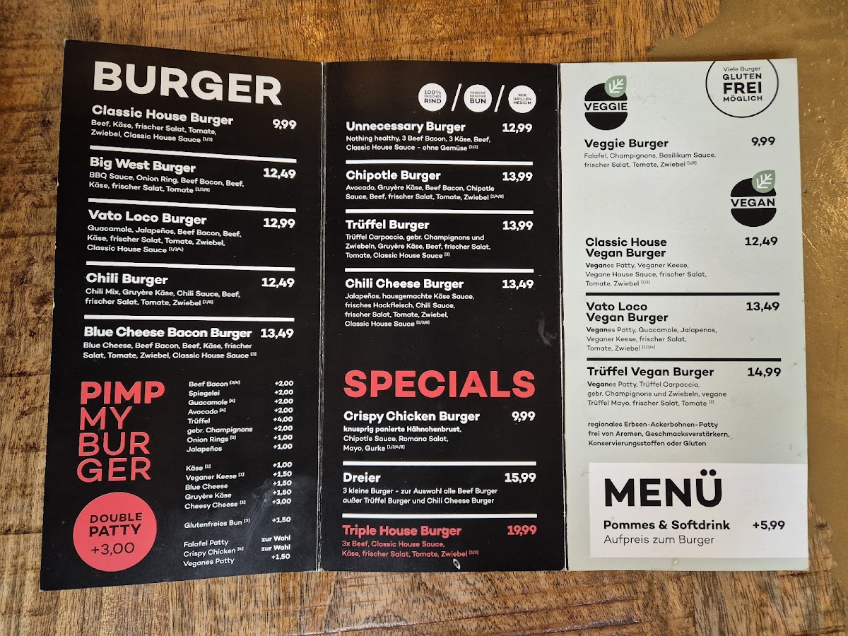 Burger House Obersendling Photo Menu 2