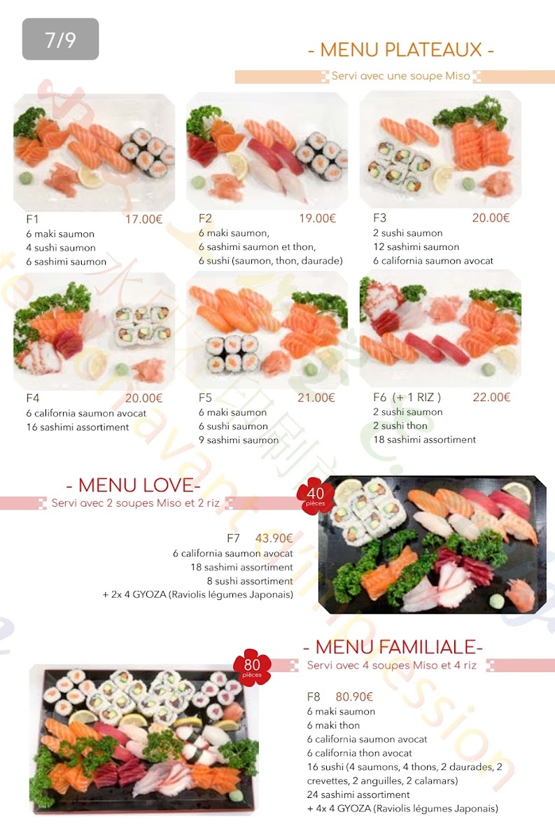 Umi Sushi Photo Menu 2