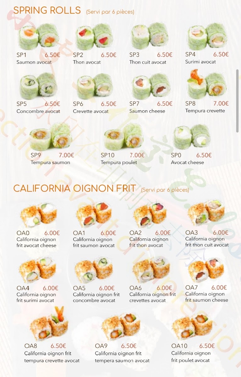 Umi Sushi Photo Menu 3