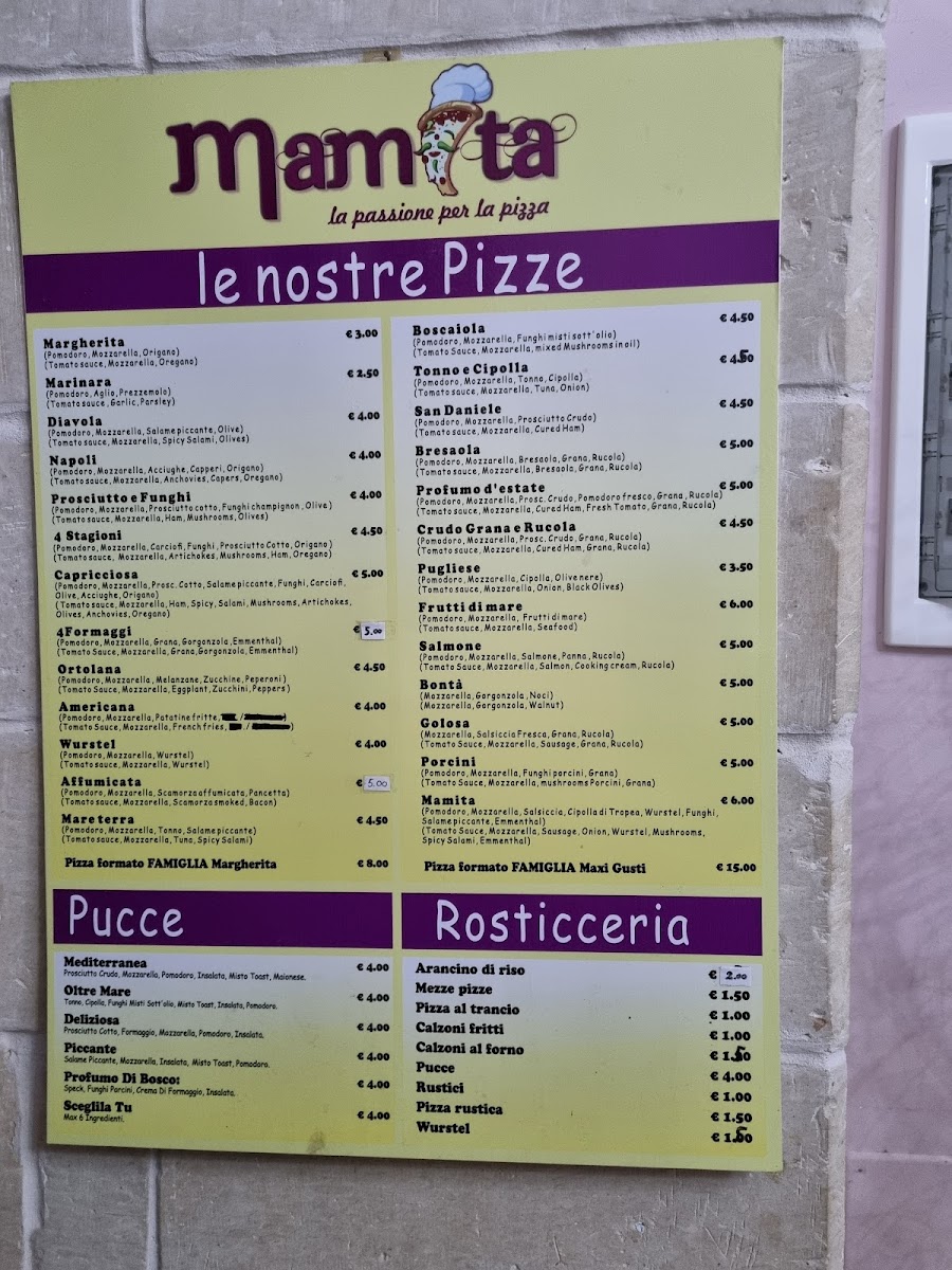 Pizzeria Mamita Photo Menu 1