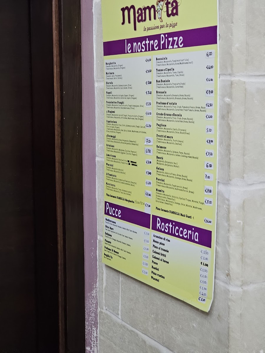 Pizzeria Mamita Photo Menu 2