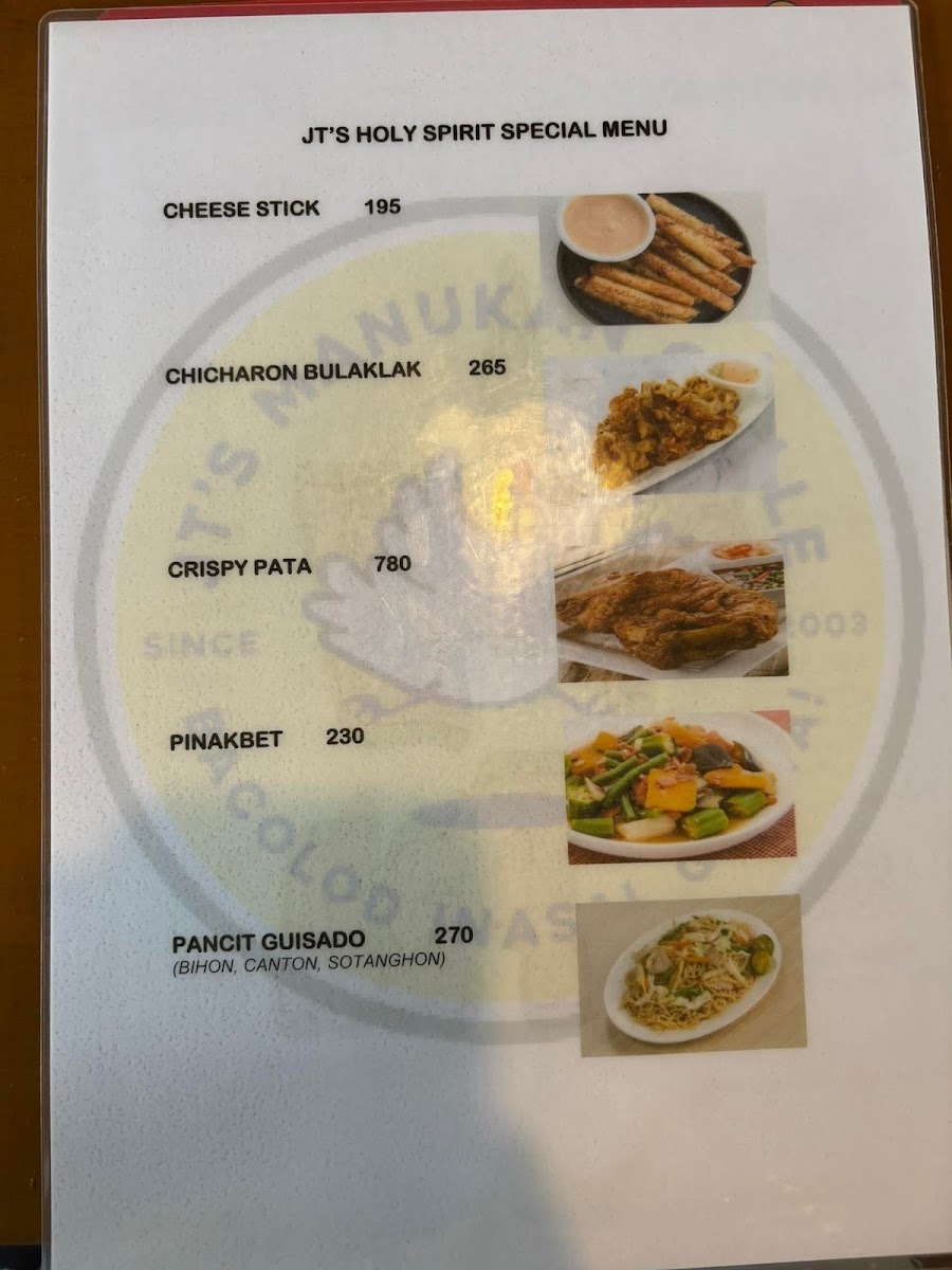 JT's Manukan - Holy Spirit Photo Menu 4