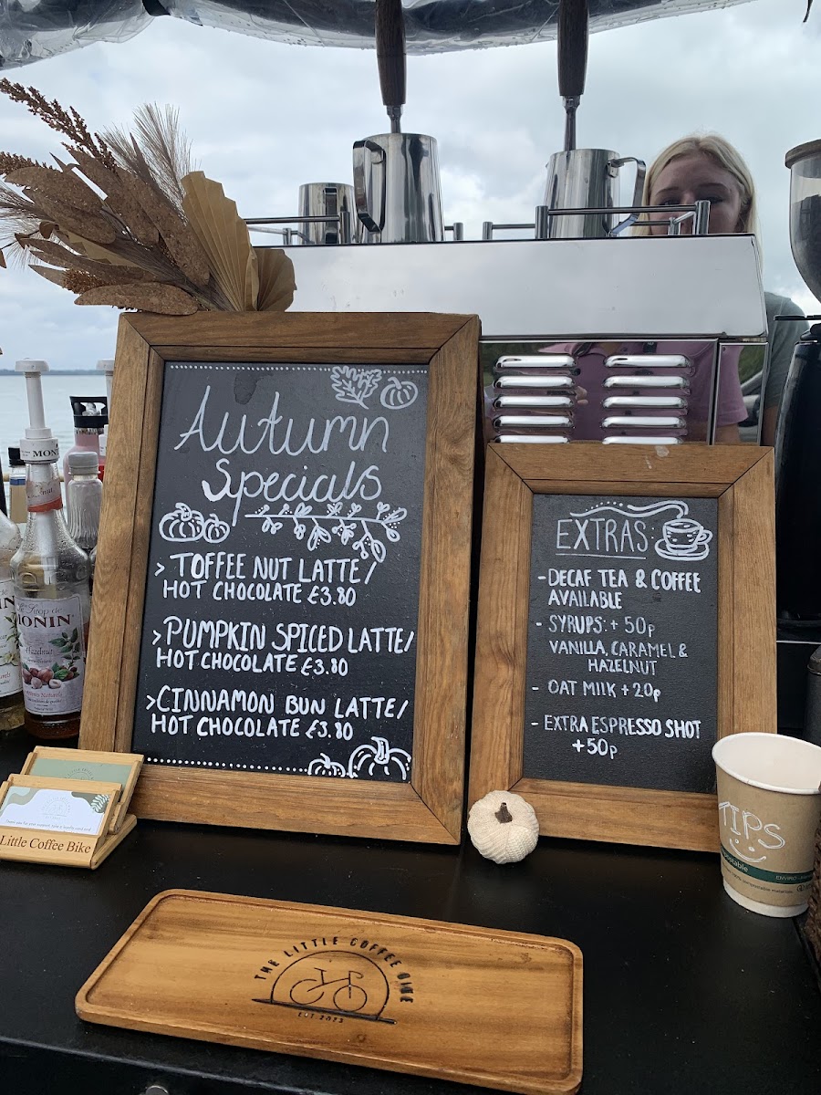 The Little Coffee Bike Photo Menu 2