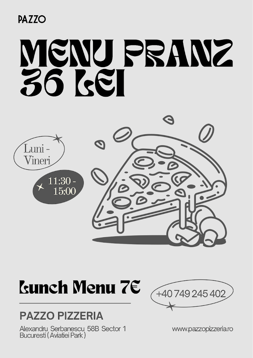 Pazzo Pizzeria Photo Menu 2