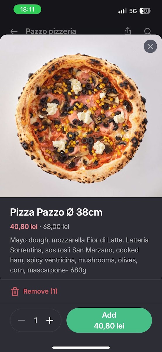 Pazzo Pizzeria Photo Menu 3