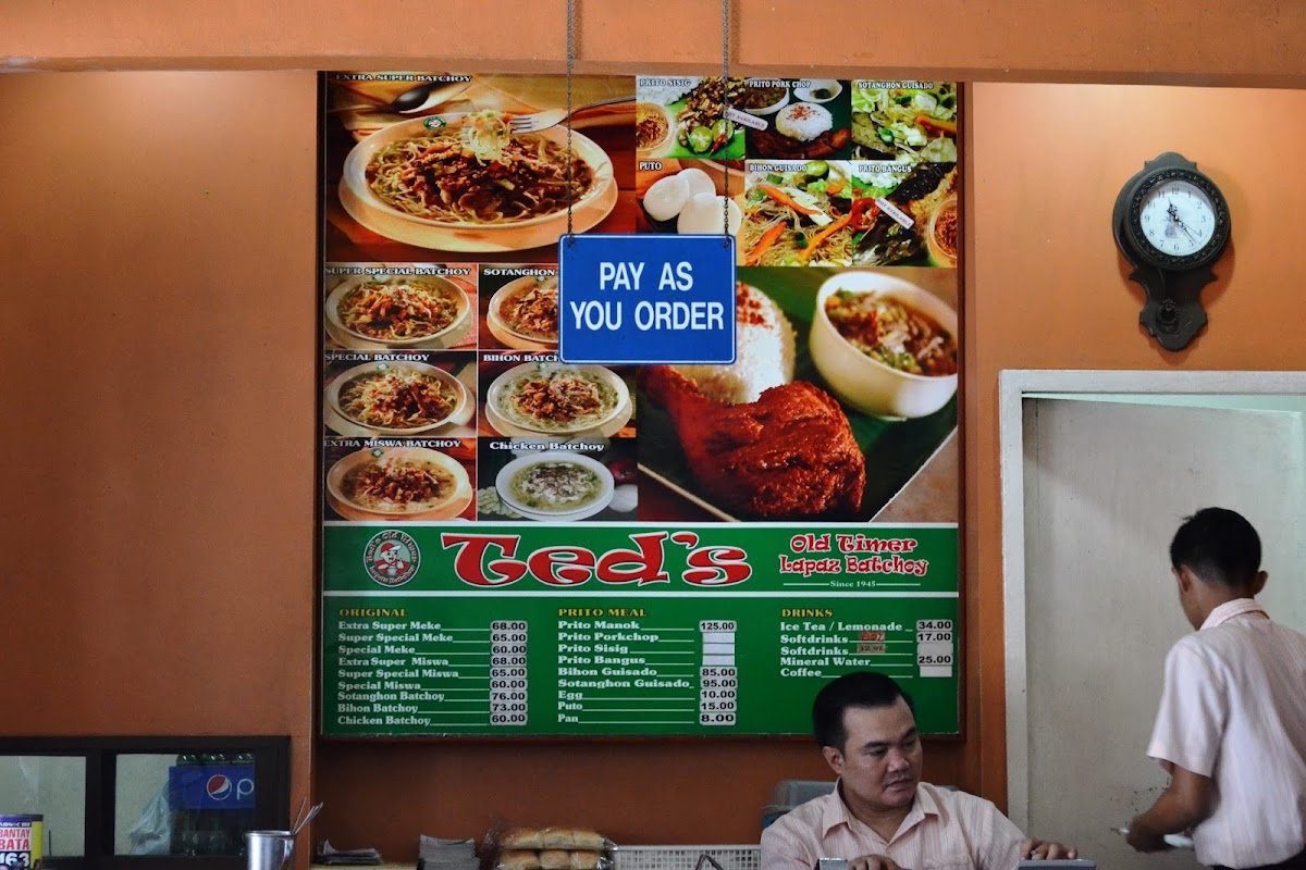 Ted's Oldtimer Lapaz Batchoy - La Sallete, Valeria St. Photo Menu 2