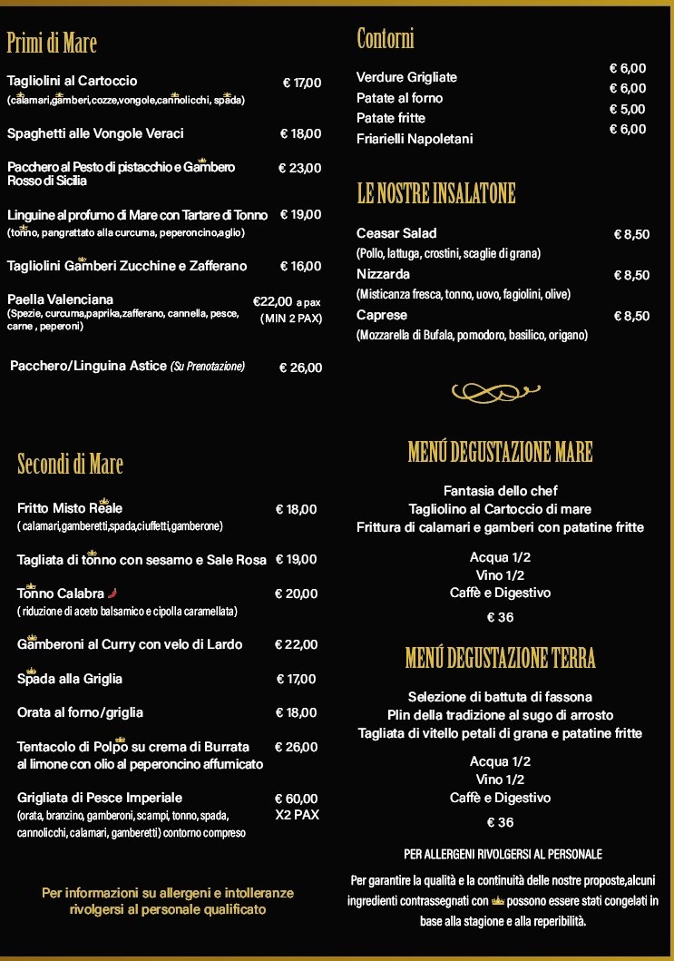 Ristorante Pizzeria Royal Photo Menu 3
