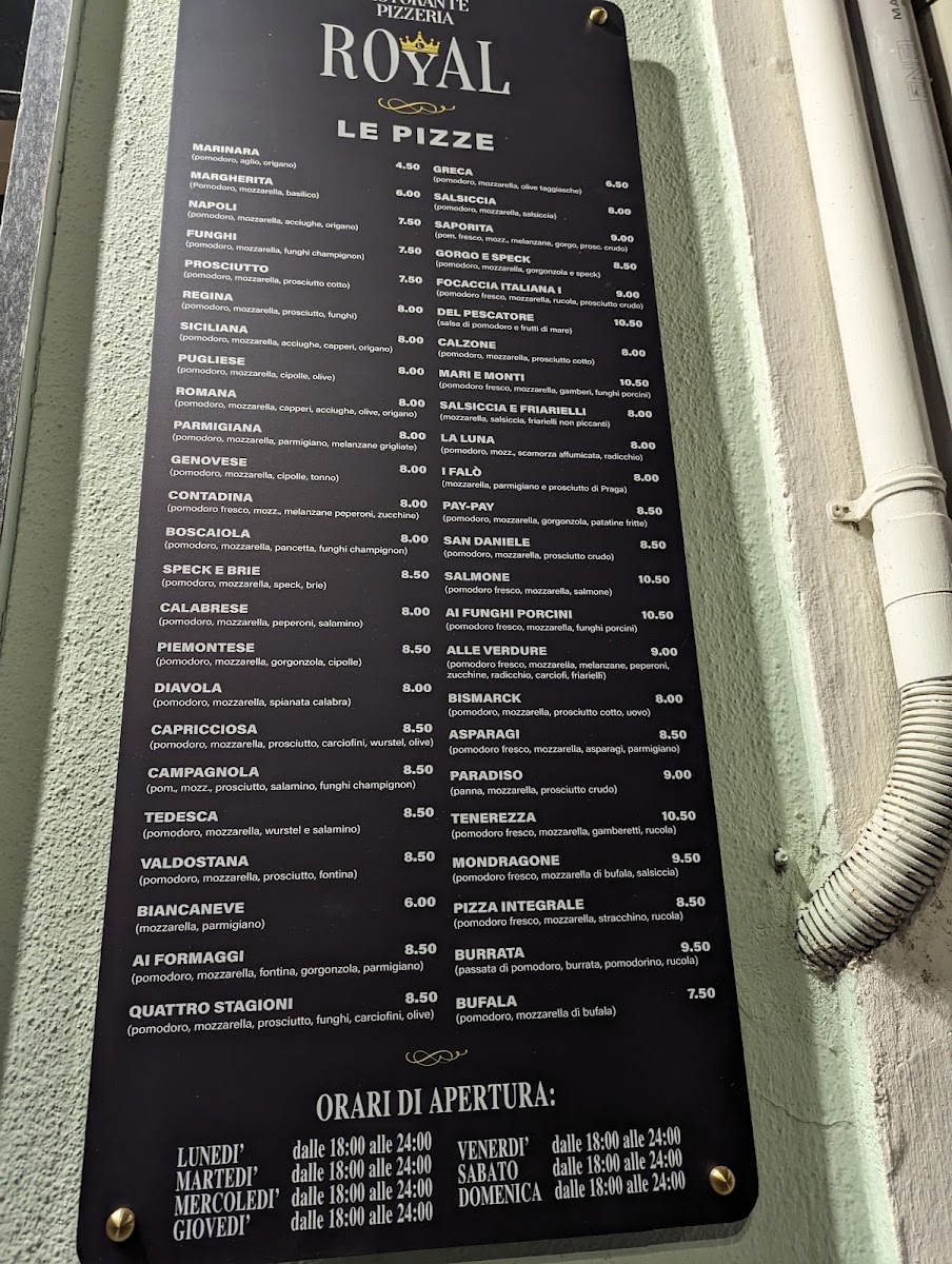 Ristorante Pizzeria Royal Photo Menu 6