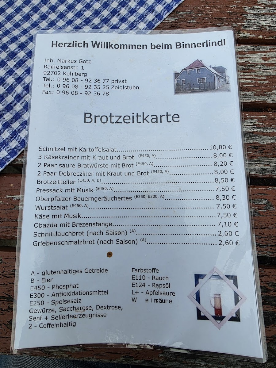 Zoiglstube 'Zum Binnerlindl' Photo Menu 1