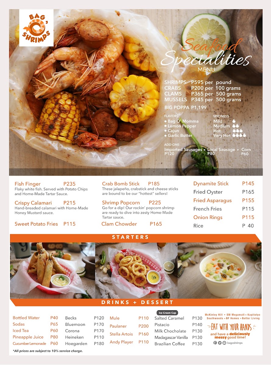 Bag O' Shrimps BF Homes Photo Menu 5