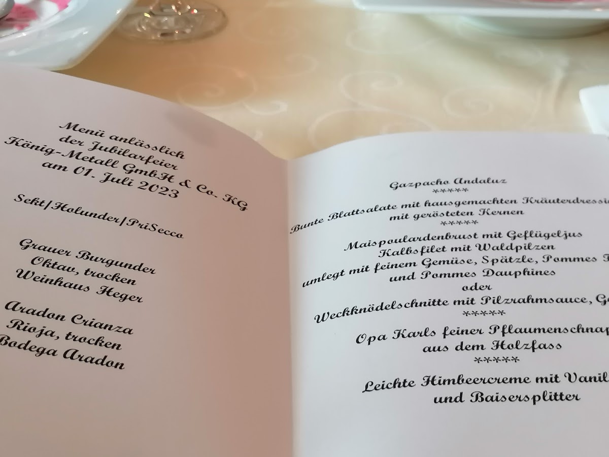 Zum Sternen Photo Menu 2