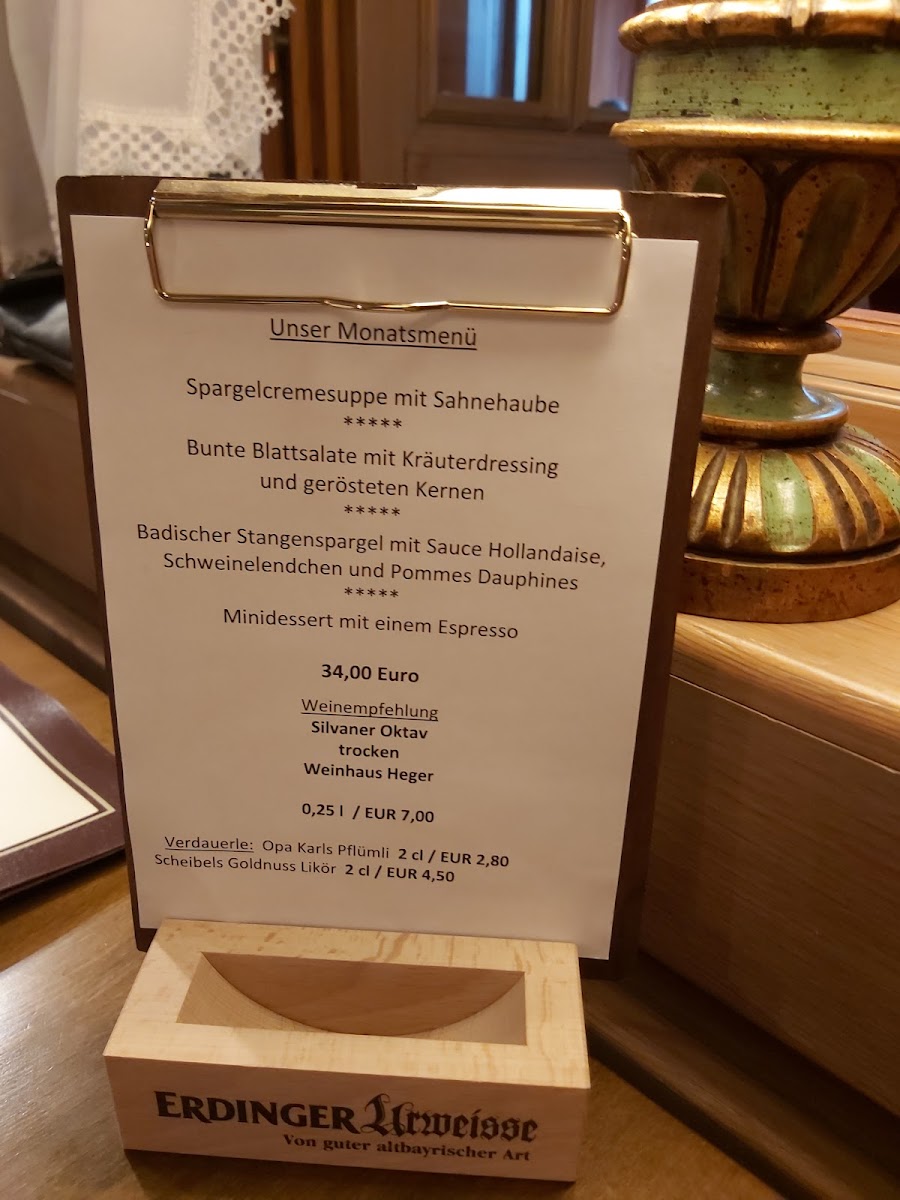 Zum Sternen Photo Menu 5