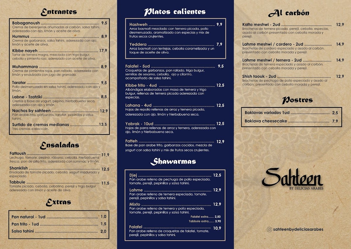 Sahteen By Delicias Arabes Photo Menu 1