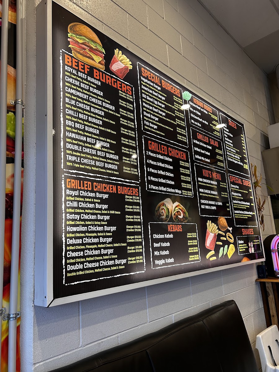 Giant Burger Photo Menu 4