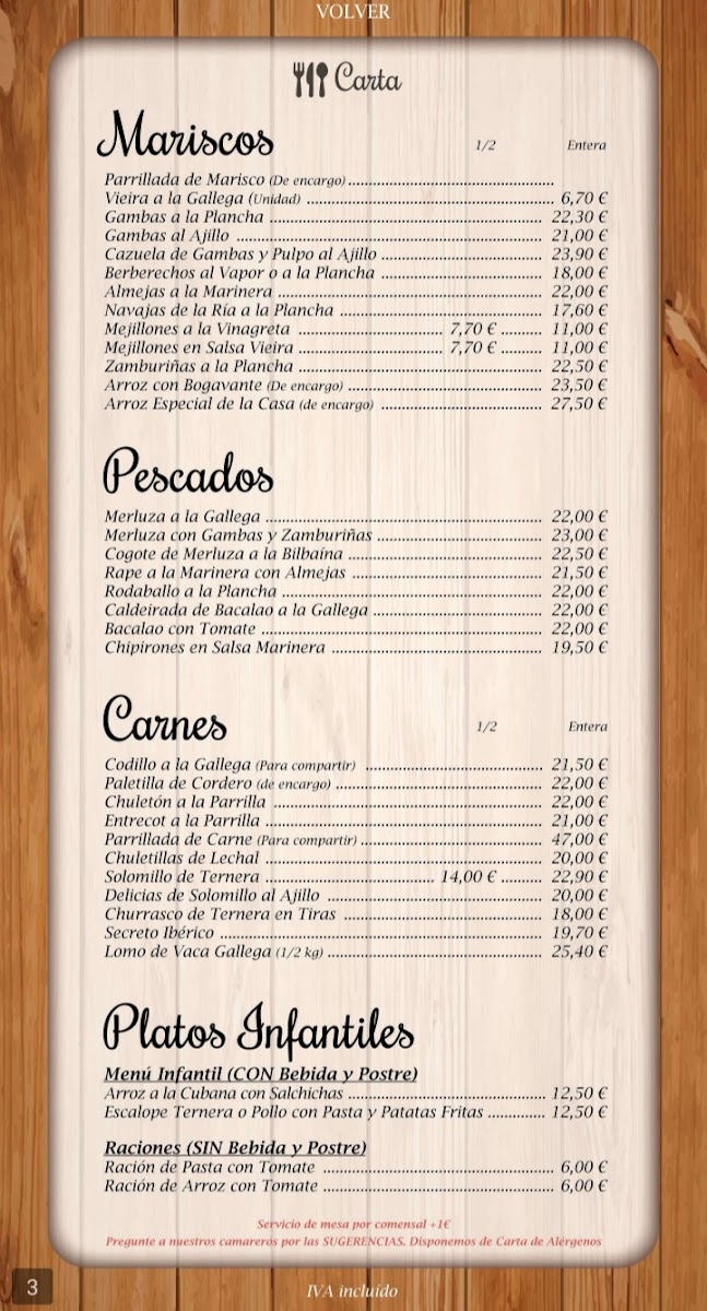 Mesón Gallego Photo Menu 1