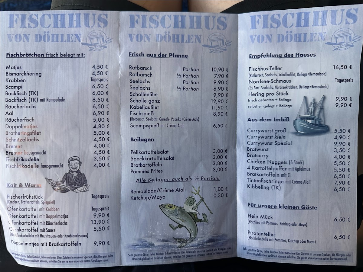 Fischhus von Döhlen Photo Menu 2