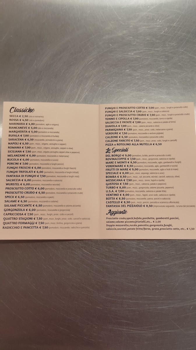 Pizzeria da Chicco Photo Menu 1