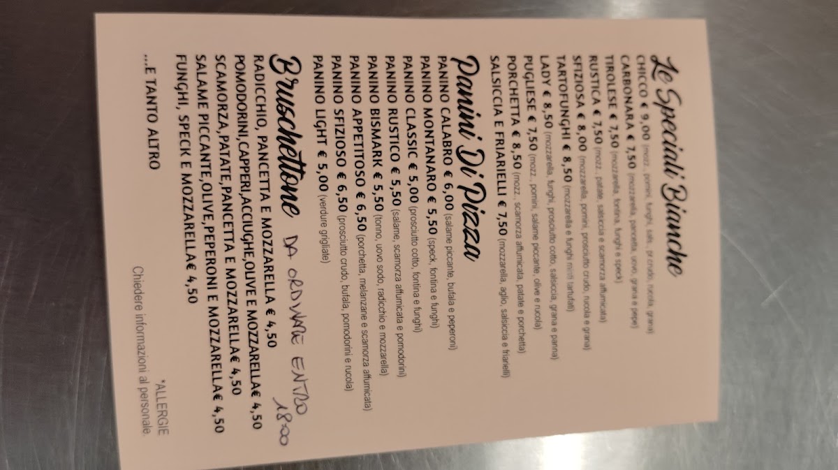 Pizzeria da Chicco Photo Menu 3