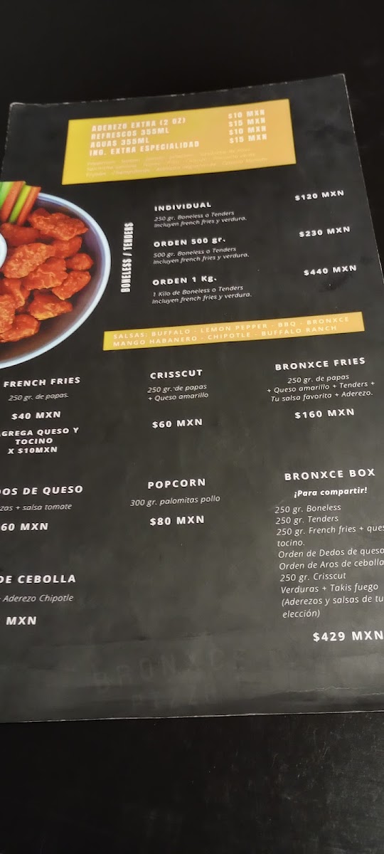 Bronxce Pizza Photo Menu 2
