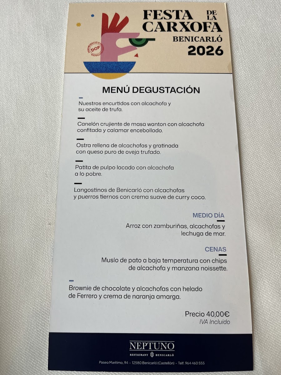 Restaurante Neptuno Benicarló Photo Menu 2