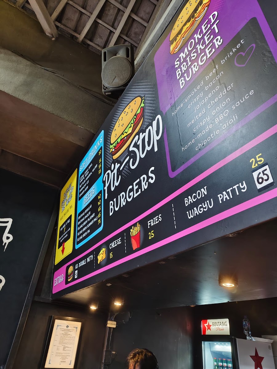 Pit Stop Burger Photo Menu 1