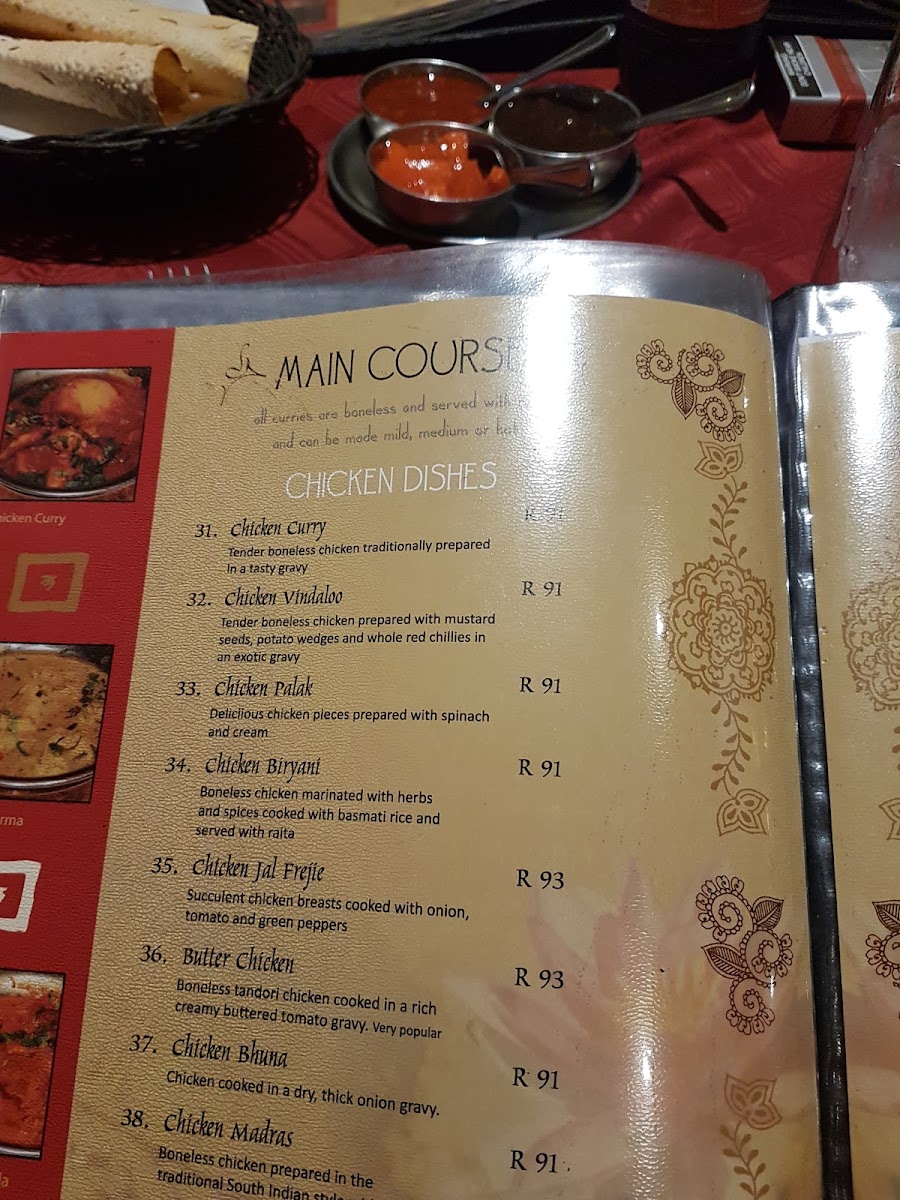 Banjaara Indian Restaurant Lonehill Photo Menu 4