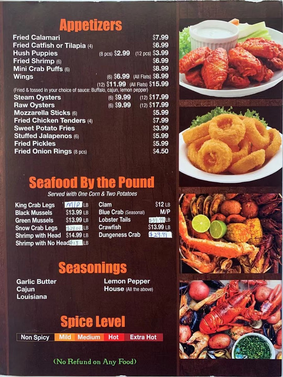King Cajun Seafood - Savannah Photo Menu 6