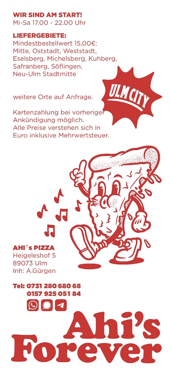 Ahis Pizza, Ulm Photo Menu 4