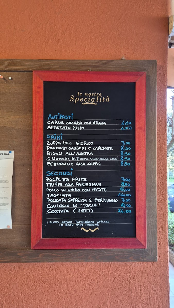 Osteria Casa di Campagna Photo Menu 1