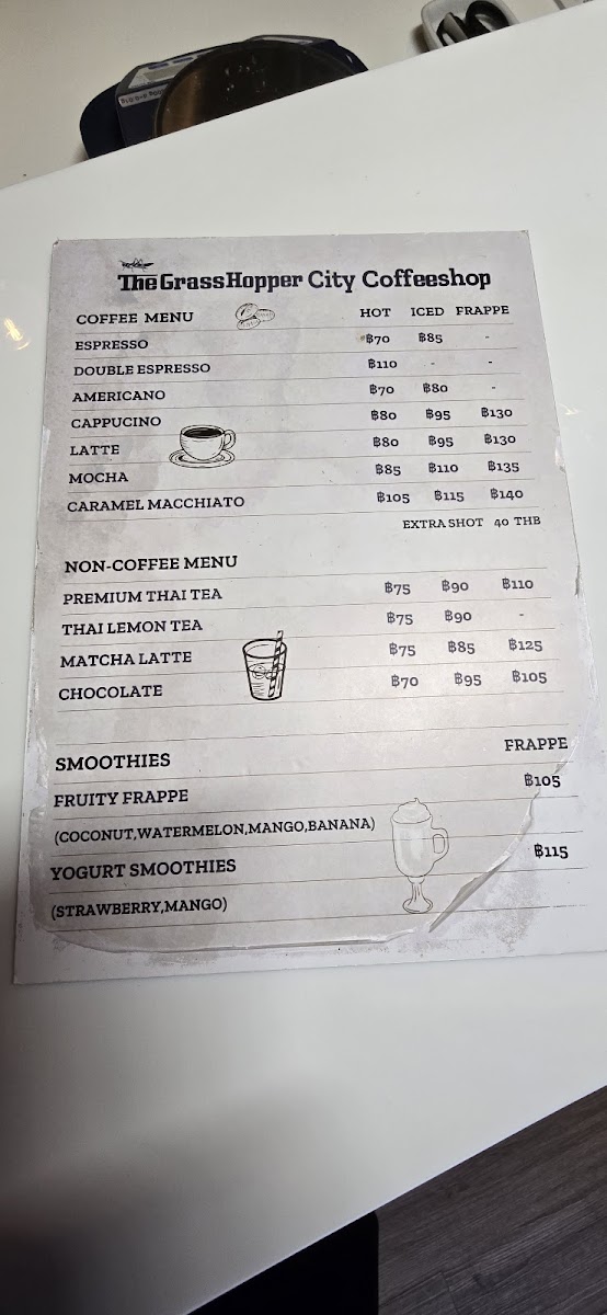 Grasshopper City Coffeeshop Photo Menu 5