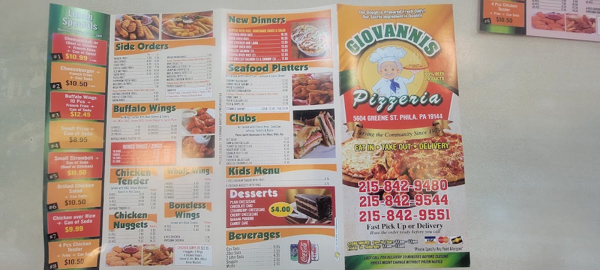 Giovanni's Pizzeria Photo Menu 7