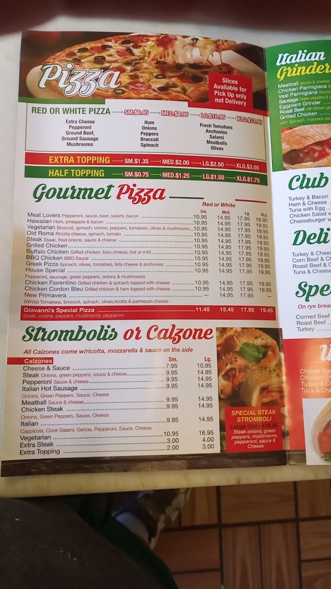 Giovanni's Pizzeria Photo Menu 8