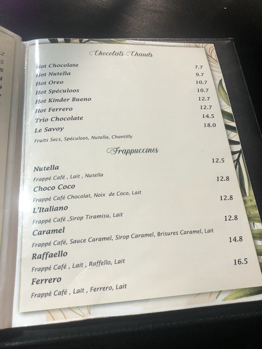 Le SAVOY Photo Menu 2